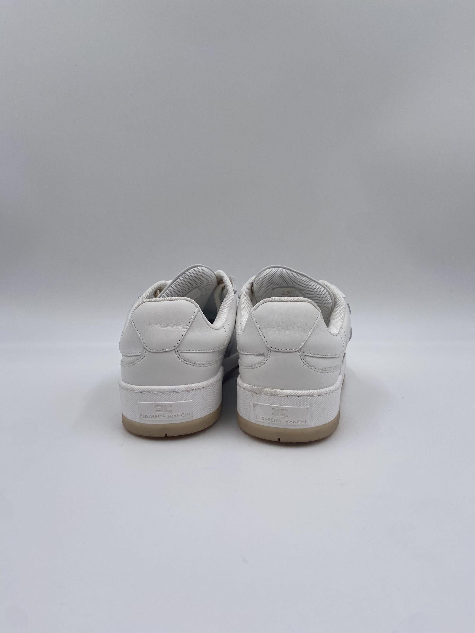 Sneakers in pelle con logo SA28G41E2 360 ELISABETTA FRANCHI 