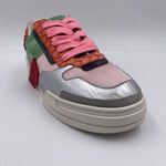 Sneakers argento arancio e verde F066-0203 ROSAVERDE CLJD 