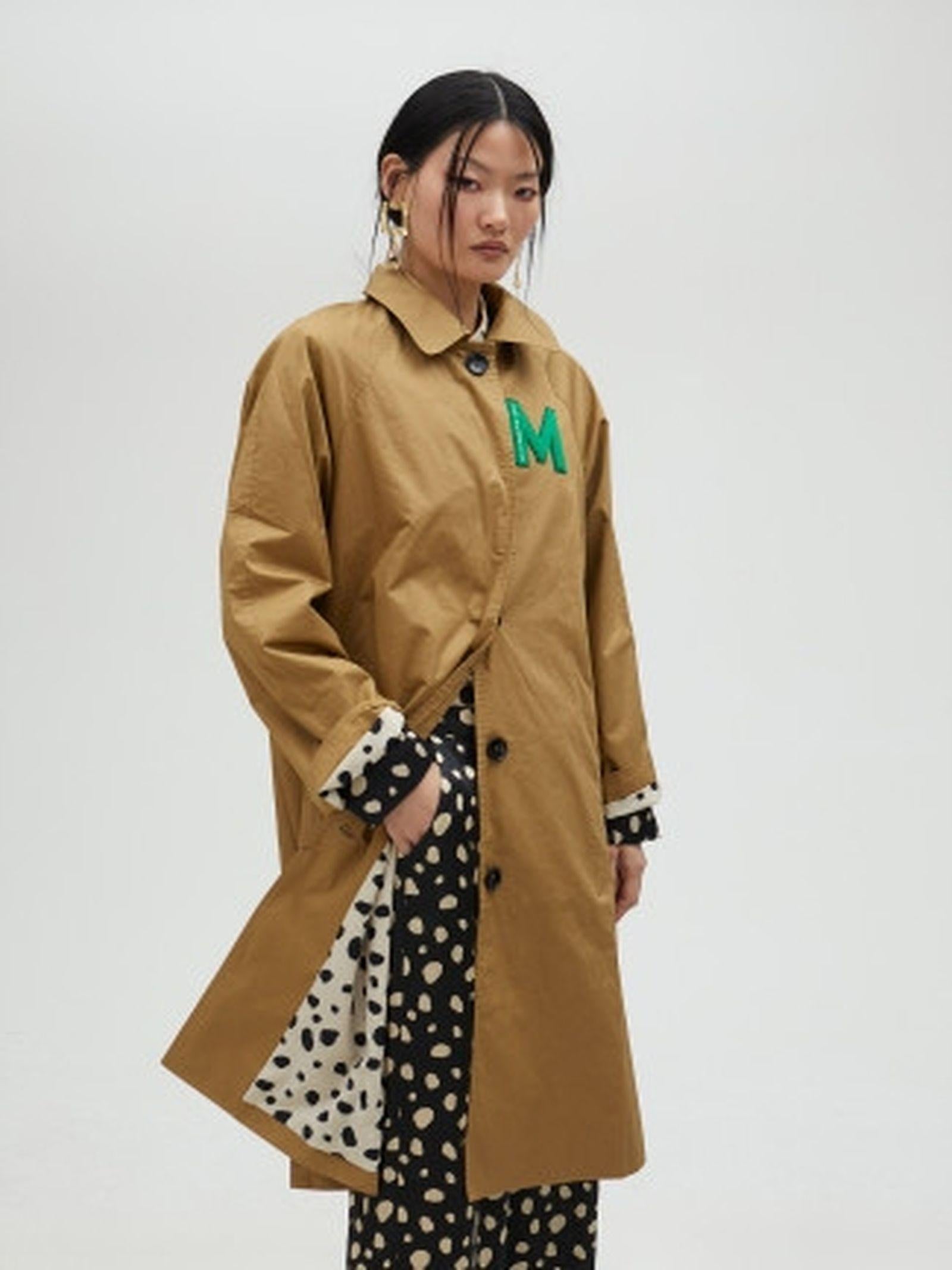 Trench beige dettaglio patch MS2501002 052 MAITE 