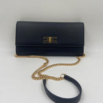 Baguette con tracolla e placca logo - Elisabetta Franchi BS32A51E2 110 ELISABETTA FRANCHI 