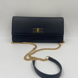 Baguette con tracolla e placca logo - Elisabetta Franchi BS32A51E2 110 ELISABETTA FRANCHI 