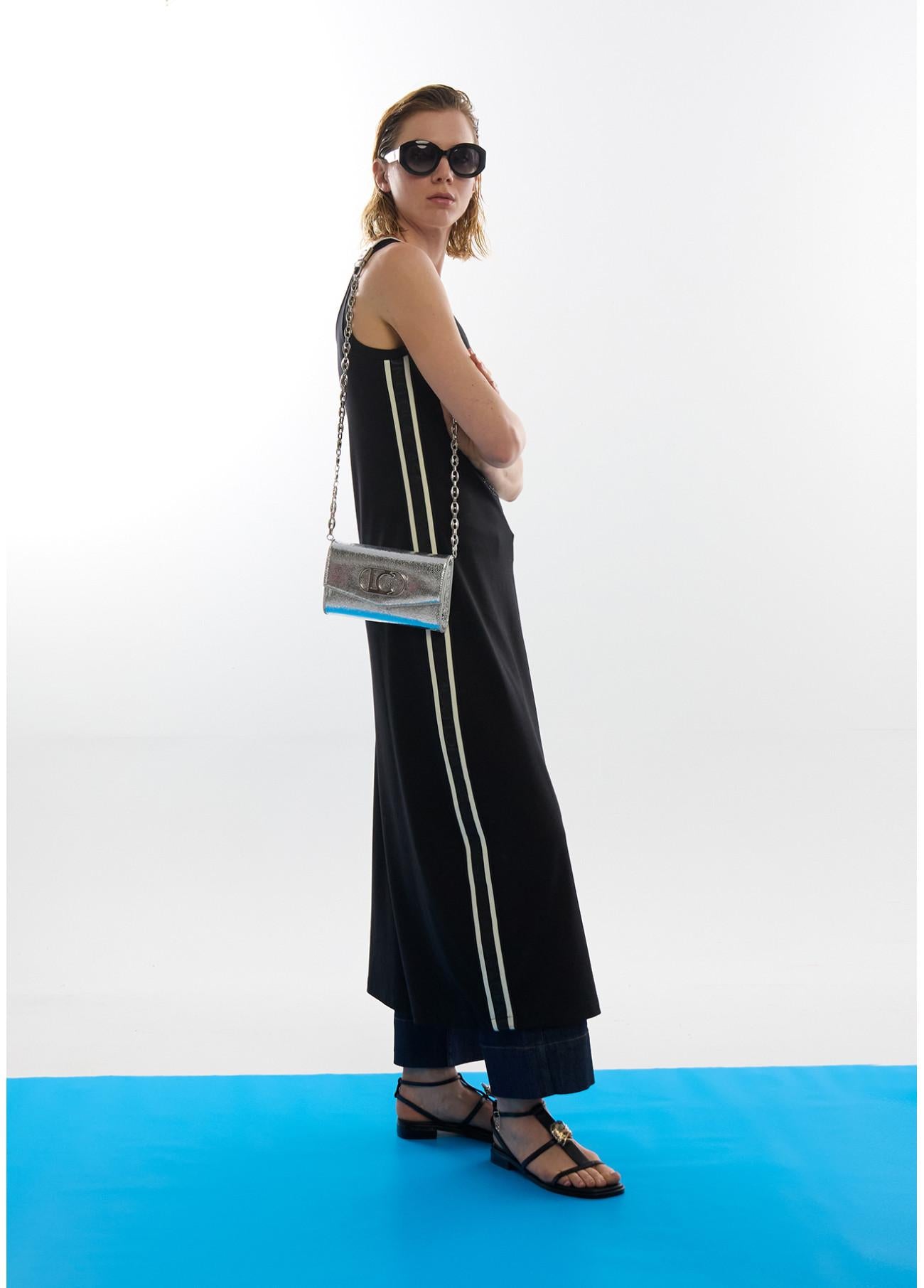 Abito lungo con strisce laterali LS2616148 00N LOLA 