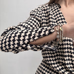 Abito stampa geometrica con fibbia - Elisabetta Franchi AB30827E2 685 ELISABETTA FRANCHI 