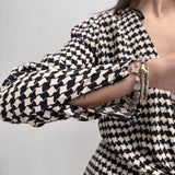 Abito stampa geometrica con fibbia - Elisabetta Franchi AB30827E2 685 ELISABETTA FRANCHI 