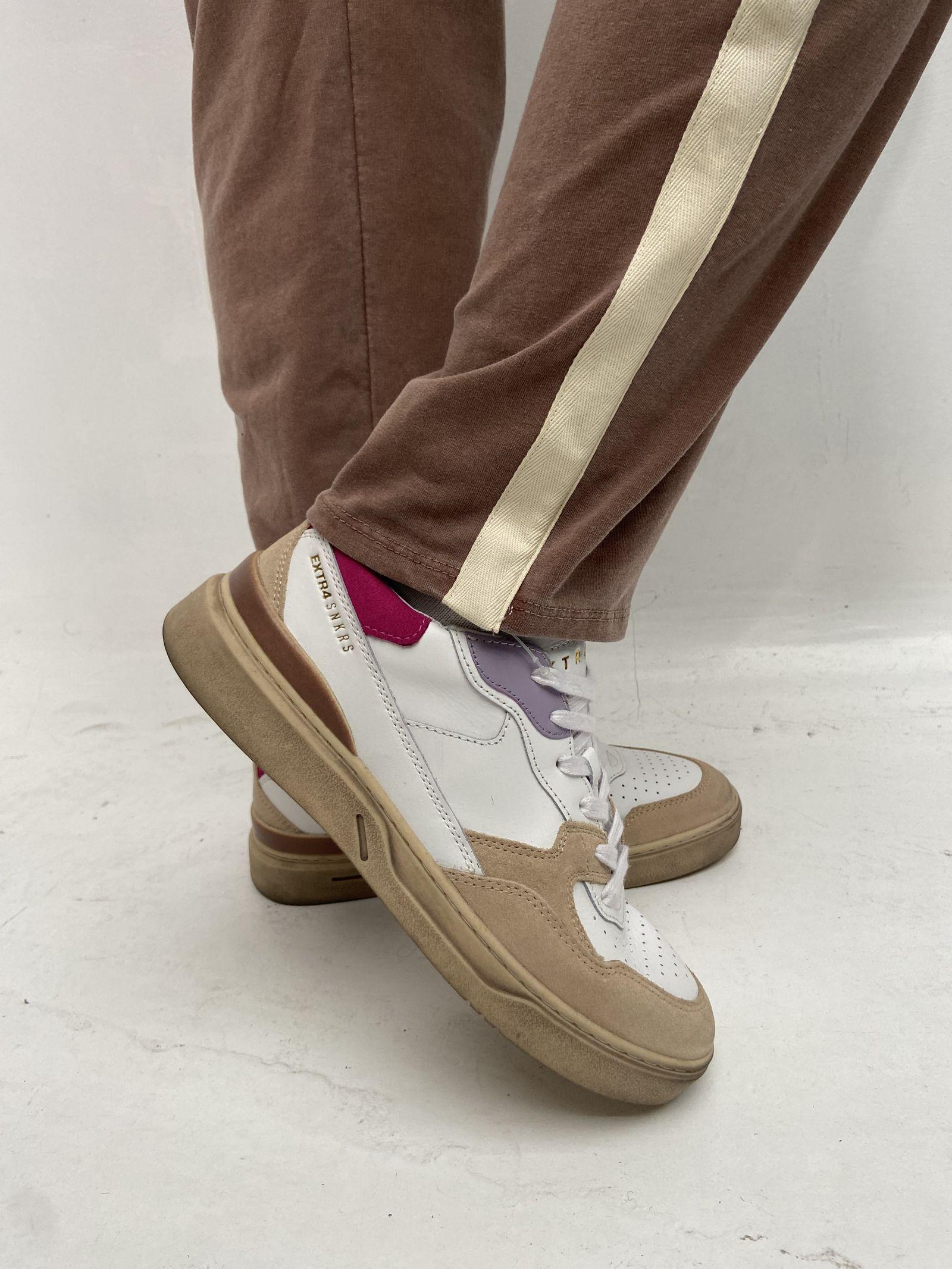 Pantalone con banda laterale 2558 CIOCCOLATO OFELIA 