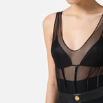 Body in tulle - Elisabetta Franchi BO00256E2 110 ELISABETTA FRANCHI 