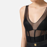 Body in tulle - Elisabetta Franchi BO00256E2 110 ELISABETTA FRANCHI 