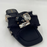 Sandalo rigato fiocco gioiello LS2605051 20N LOLA 