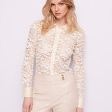 Camicia in pizzo e raso