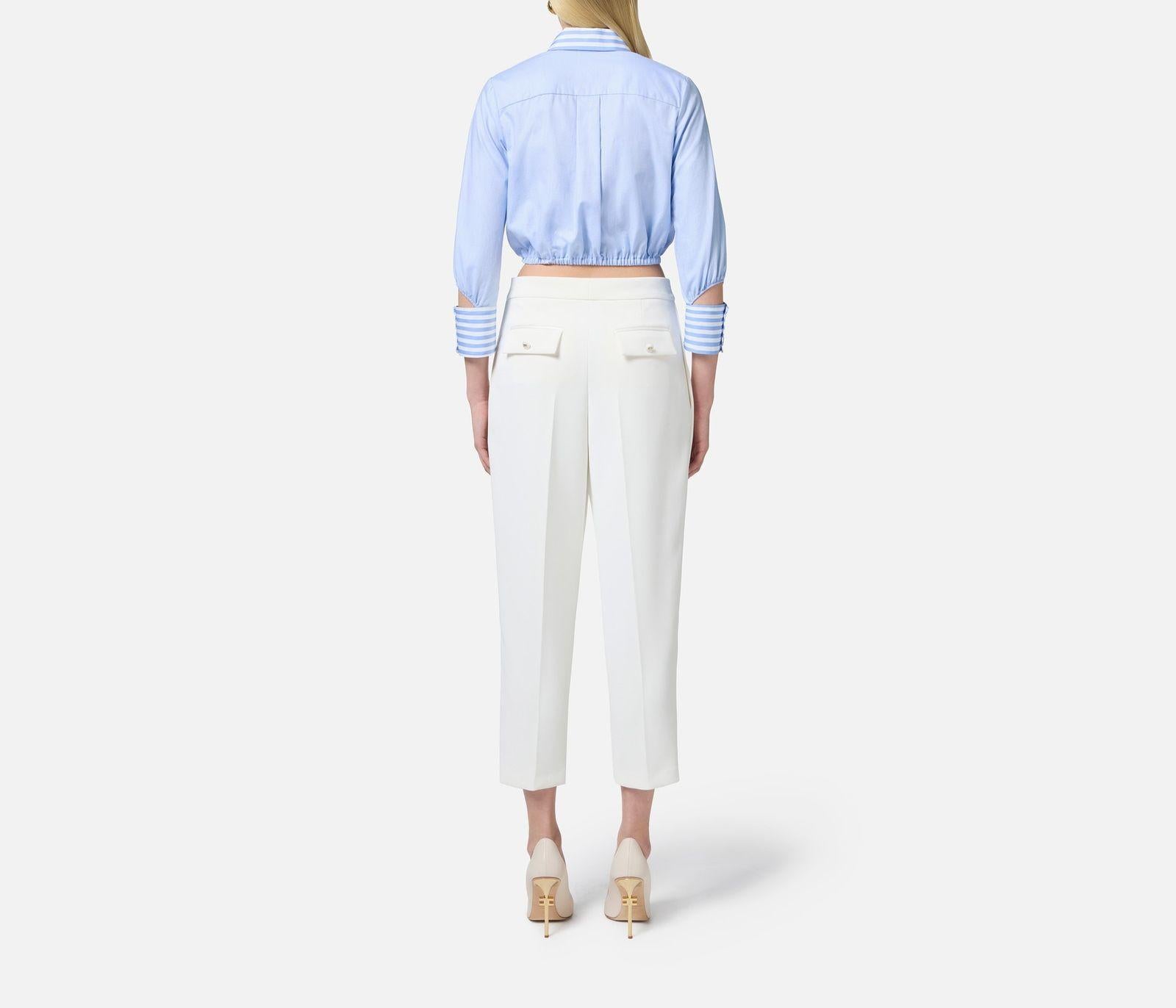 Camicia in popeline - Elisabetta Franchi CA08751E2 019 ELISABETTA FRANCHI 