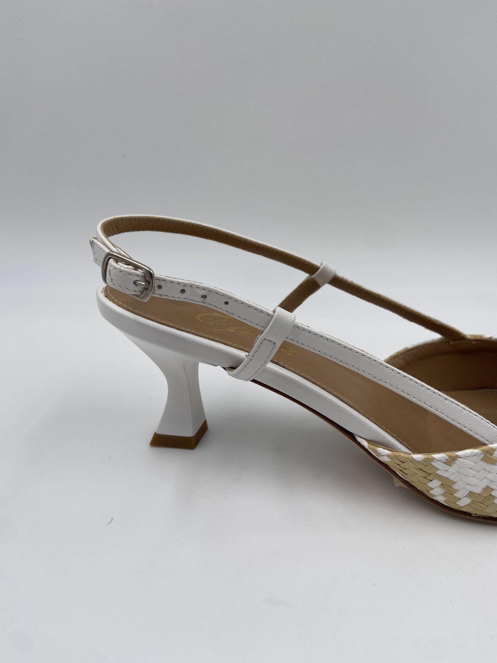 Slingback in rafia H2247 PANNA OFELIA 