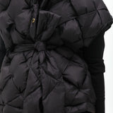 Gilet trapuntato con cintura MF2501006 00N MAITE 