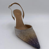 Sandalo alto con strass