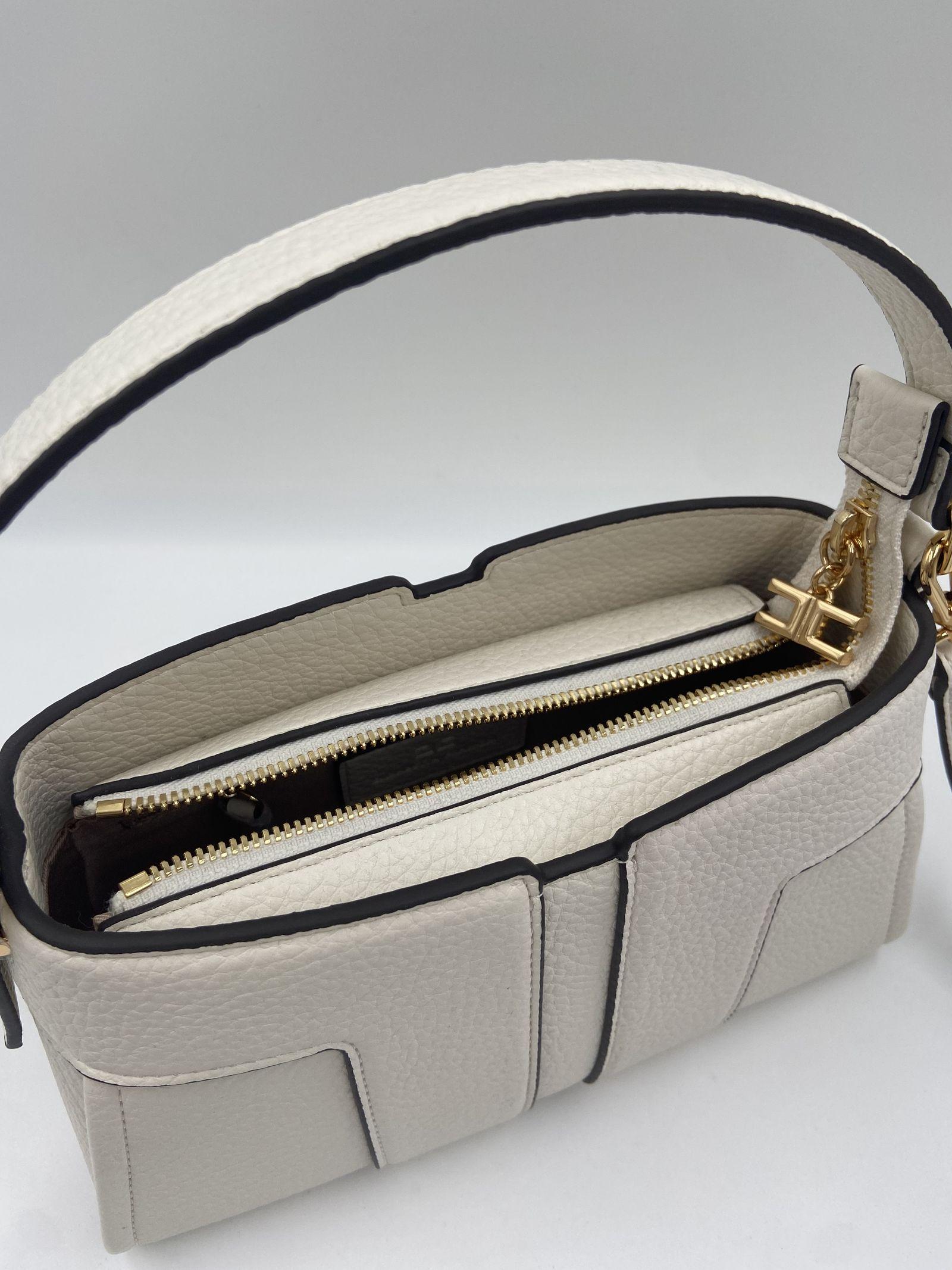 Borsa tote piccola con logo - Elisabetta Franchi BS06A51E2 360 ELISABETTA FRANCHI 