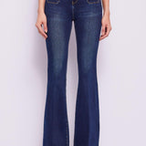 Jeans flare con mini tasche