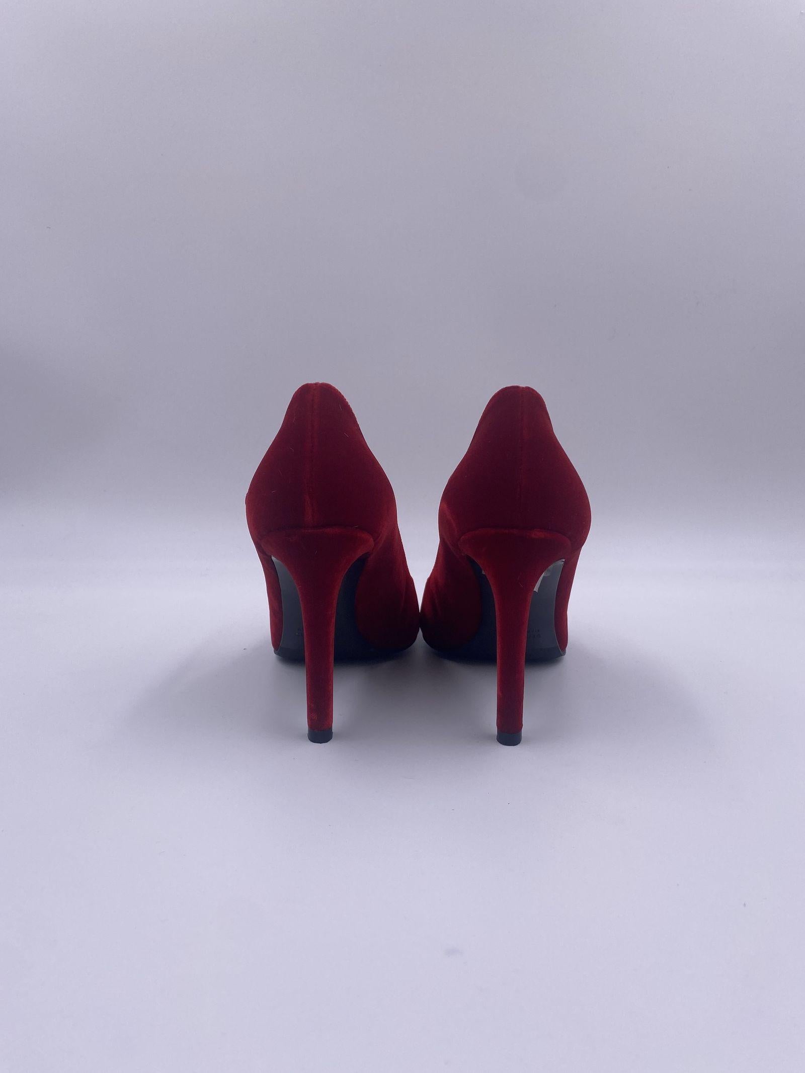 Dècolletè in velluto - Lella Baldi LB292T ROSSO LELLA BALDI 