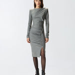 Abito midi con drappeggio 106126A2ZU I76 PINKO 