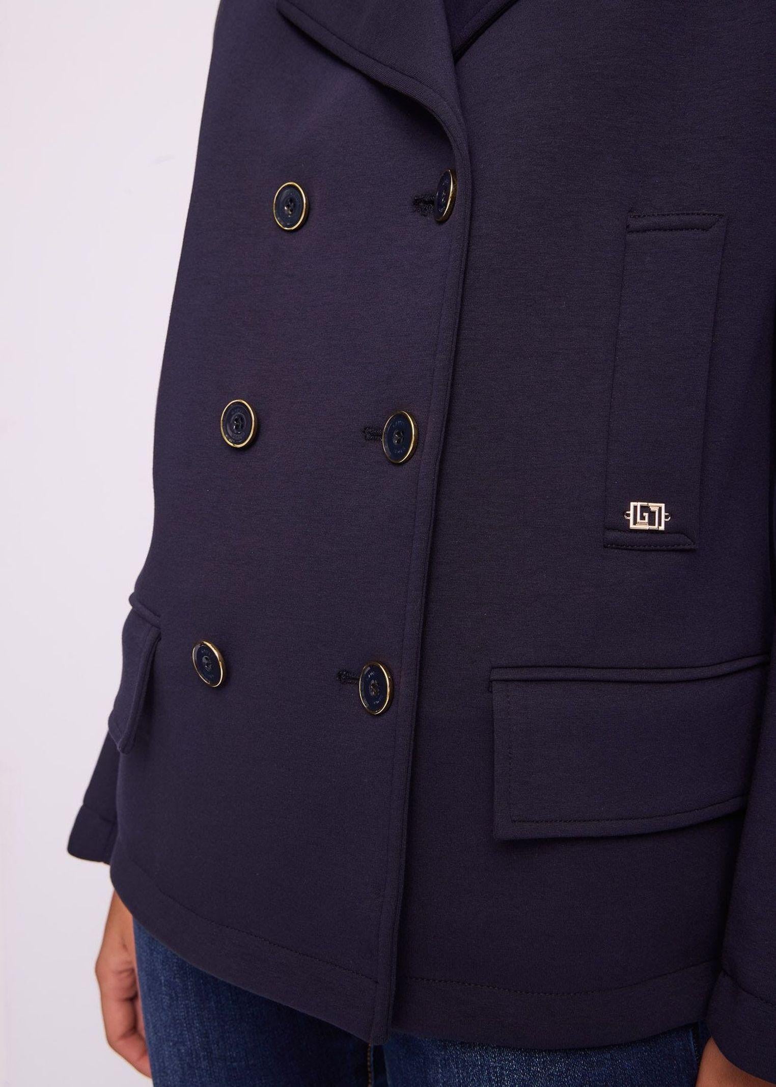 Giacca in scuba doppiopetto 511BD34002 3966 GAUDI' 