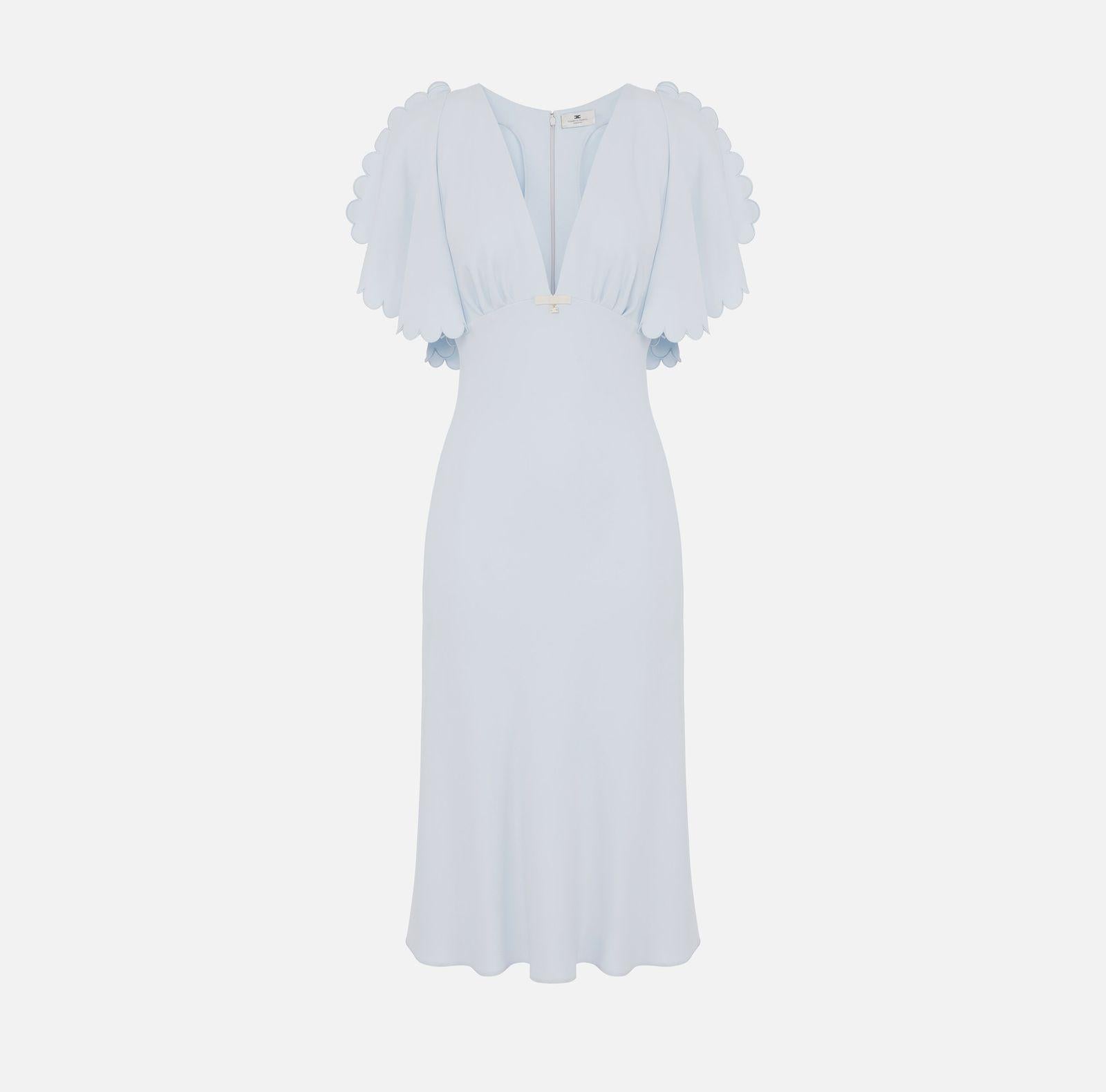 Abito con smerlo ricamato - Elisabetta Franchi AB76852E2 A28 ELISABETTA FRANCHI 